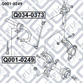 Втулка переднего стабилизатора Q-FIX q0010249