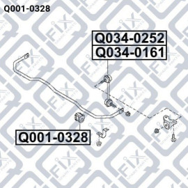 Втулка заднего стабилизатора Q-FIX q0010328