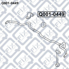 Втулка переднего стабилизатора Q-FIX q0010449