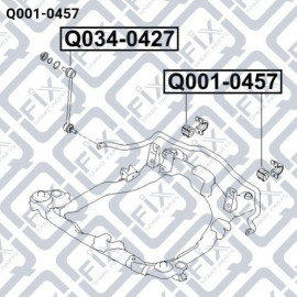 Втулка переднего стабилизатора Q-FIX q0010457