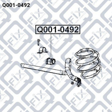 Втулка переднего стабилизатора Q-FIX q0010492