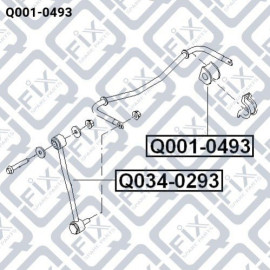 Втулка заднего стабилизатора Q-FIX q0010493