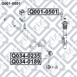 Втулка переднего стабилизатора Q-FIX q0010501