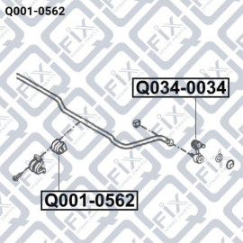 Втулка заднего стабилизатора Q-FIX q0010562