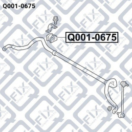 Втулка переднього стабілізатора Q-FIX q0010675