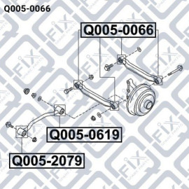 Сайлентблок заднего поперечного рычага Q-FIX q0050066