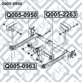 Сайлентблок заднего рычага Q-FIX q0050950