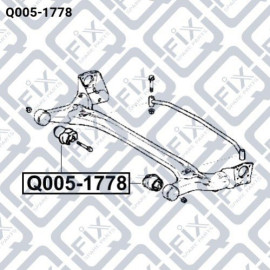 Сайлентблок задней балки Q-FIX q0051778