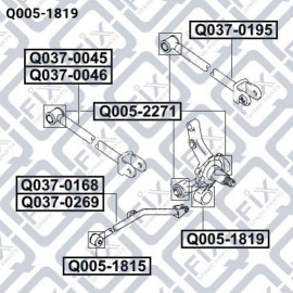 Сайлентблок задней цапфы Q-FIX q0051819
