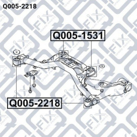 Сайлентблок задней балки Q-FIX q0052218