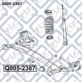 Сайлентблок задней балки Q-FIX q0052387