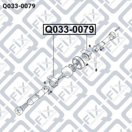Подшипник подвесной карданного вала Q-FIX q0330079