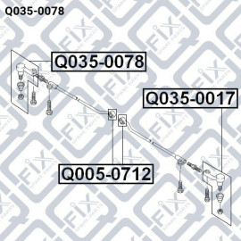 Наконечник рульової правий Q-FIX q0350078