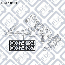 Важіль передній лівий Q-FIX q0370194