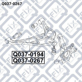 Важіль передній правий Q-FIX q0370267