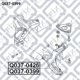 Важіль передній правий Q-FIX q0370399