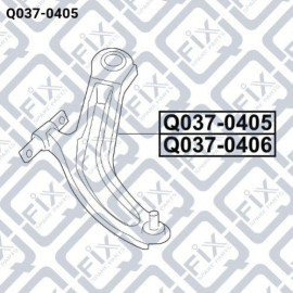 Важіль передній лівий Q-FIX q0370405