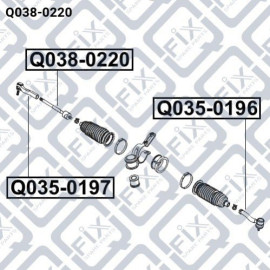 Рулевая тяга Q-FIX q0380220
