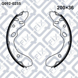 Колодки тормозные барабанные Q-FIX q0920255