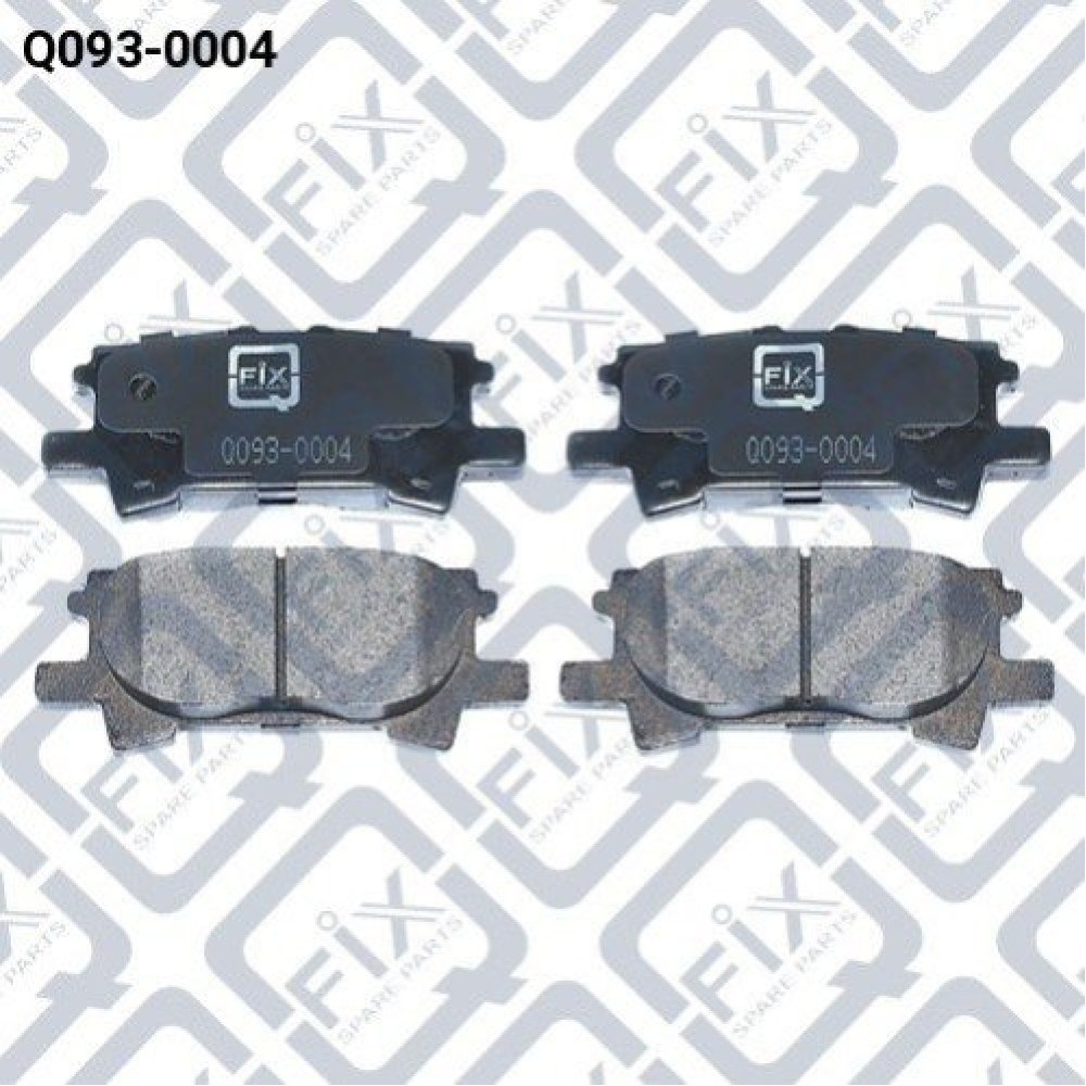 Колодки гальмівні задні дискові Q-FIX q0930004