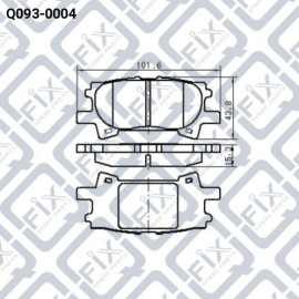 Колодки гальмівні задні дискові Q-FIX q0930004