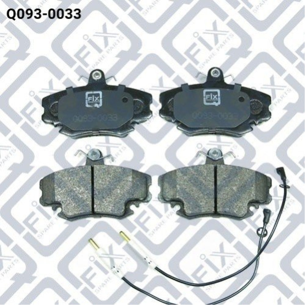 Колодки гальмівні передні дискові Q-FIX q0930033