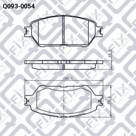 Колодки гальмівні передні дискові Q-FIX q0930054
