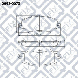 Колодки гальмівні передні Q-FIX q0930675