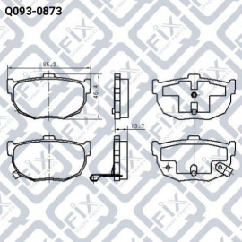 Колодки гальмівні задні дискові Q-FIX q0930873