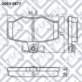 Колодки гальмівні задні дискові Q-FIX q0930877