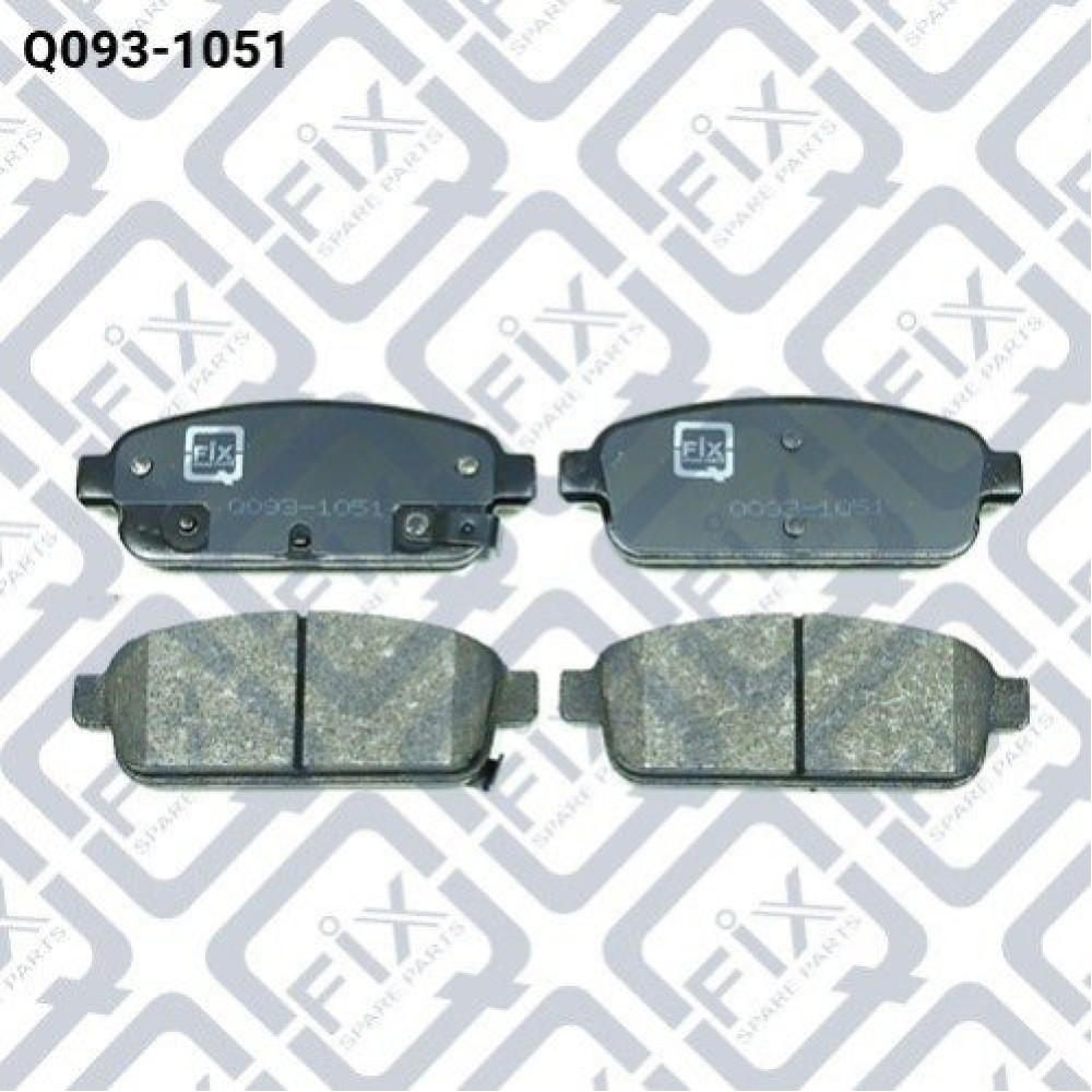 Колодки гальмівні задні дискові Q-FIX q0931051