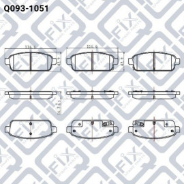 Колодки гальмівні задні дискові Q-FIX q0931051