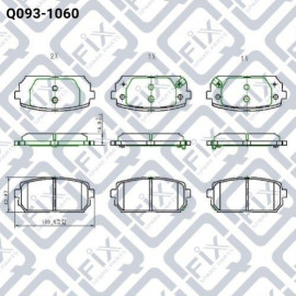 Колодки гальмівні задні дискові Q-FIX q0931060