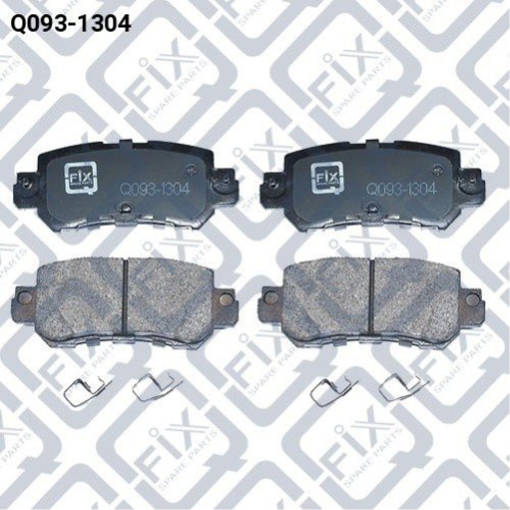Колодки гальмівні задні дискові Q-FIX q0931304