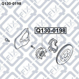 Маточина передня Q-FIX q1300198