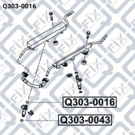 Кільце ущільнювача форсунки уприскування палива Q-FIX q3030016