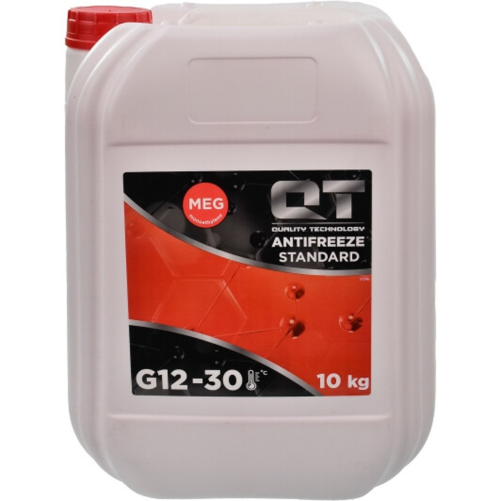 Антифриз QT MEG STANDARD -30 G12 червоний 10кг QT-OIL qt5513010