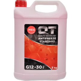 Антифриз QT MEG STANDARD -30 G12 красный 5кг QT-OIL qt551305