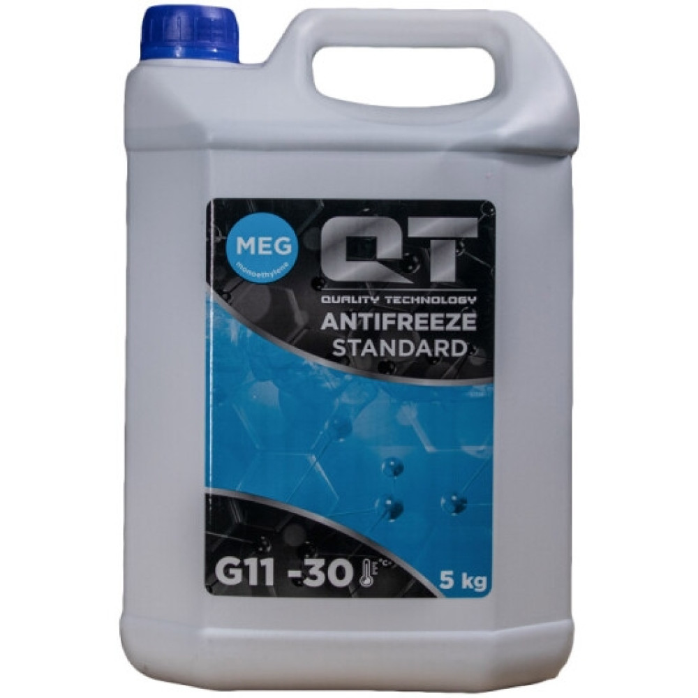 Антифриз QT MEG STANDARD -30 G11 синій 5кг QT-OIL qt553305
