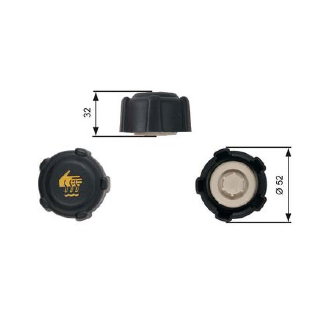 Кришка радіатора GATES rc223