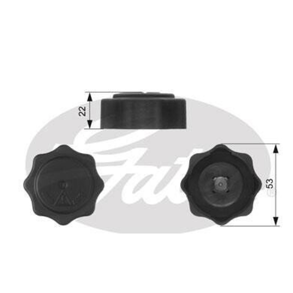 Крышка радиатора GATES rc229