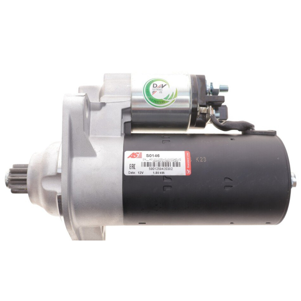 Стартер 12V 1.80kW AS-PL s0146