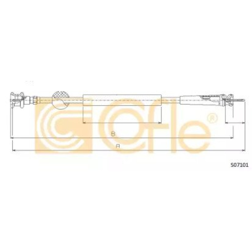 Трос спидометра Cofle s07101