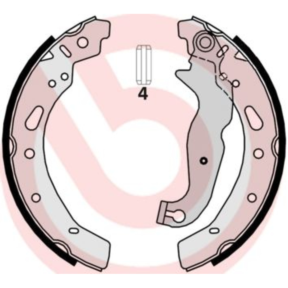 Тормозные колодки барабаны BREMBO s24540