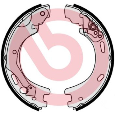 Тормозные колодки барабаны BREMBO s44509