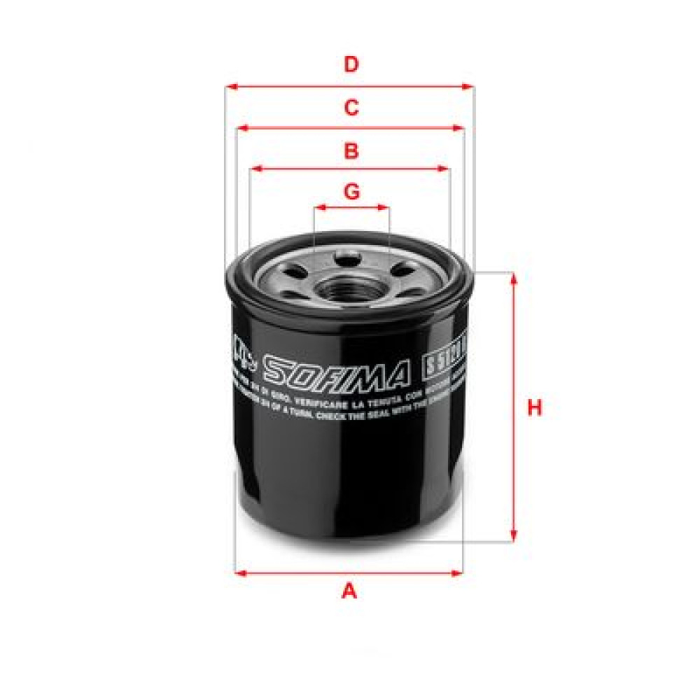 Фільтр масляний Sofima s5120r