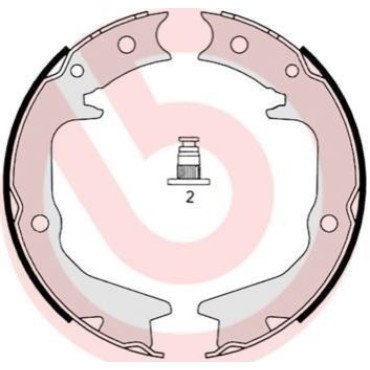 Тормозные колодки барабаны BREMBO s54519