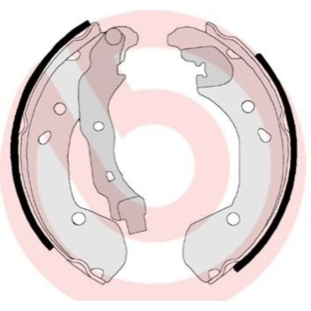 Тормозные колодки задние BREMBO s56510