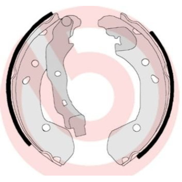 Тормозные колодки задние BREMBO s56510