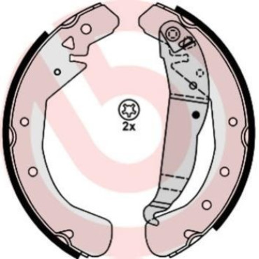 Барабанні колодки BREMBO s59525